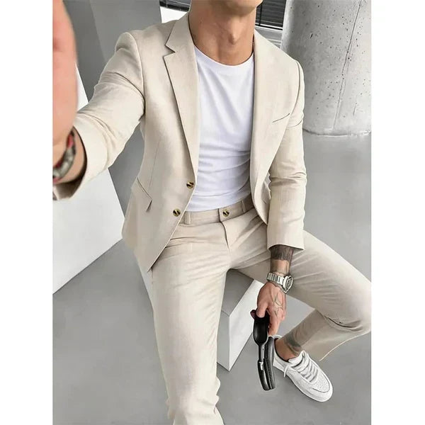 Men’s Stretch Business Suit – Look Sharp, Move Comfortably