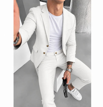 Men’s Stretch Business Suit – Look Sharp, Move Comfortably