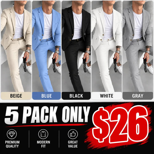 Men’s Stretch Business Suit – Look Sharp, Move Comfortably