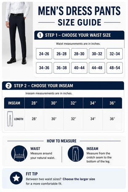👖🔥Men's All-Day Stretch Dress Pants — No-Iron Comfort for Work, Golf & Everyday Wear