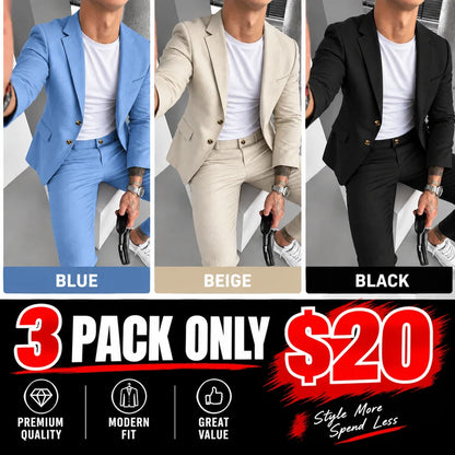 Men’s Stretch Business Suit – Look Sharp, Move Comfortably