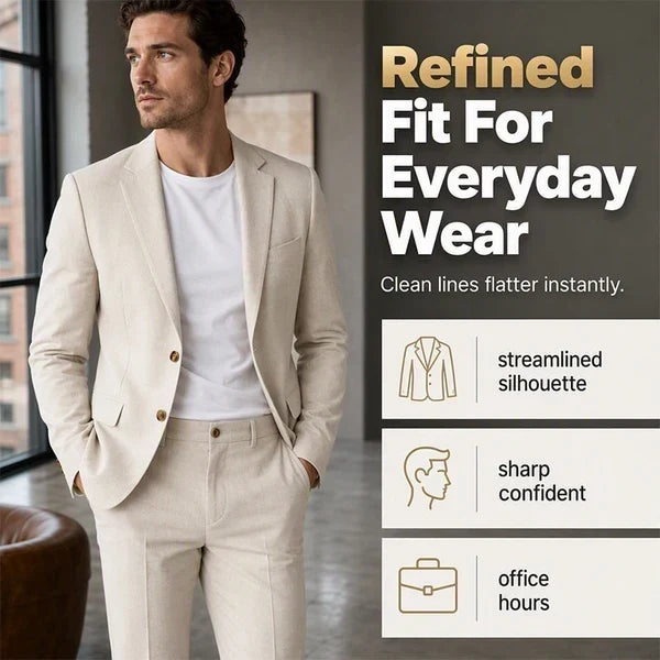 Men’s Stretch Business Suit – Look Sharp, Move Comfortably