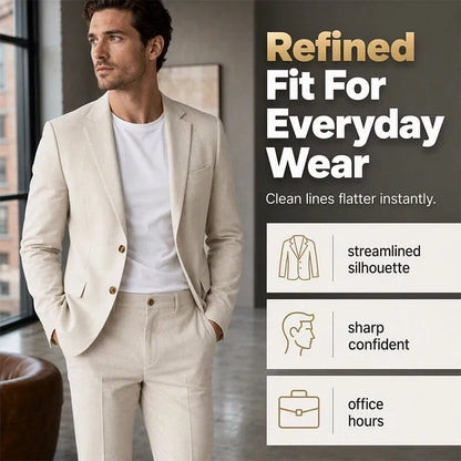 Men’s Stretch Business Suit – Look Sharp, Move Comfortably