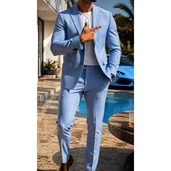 Men’s Stretch Business Suit – Look Sharp, Move Comfortably